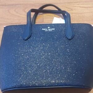 Kate Spade Black Glitter Bag. NWT.